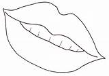 Lips Coloring Pages Print sketch template