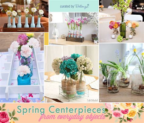 how to make your own spring centerpieces from everyday