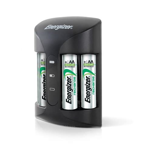 energizer rechargeable aa  aaa battery charger recharge pro   aa nimh rechargeable