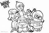 Inside Coloring Pages Characters Disney Printable Color Kids sketch template