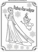 Reine Neiges Coloriage Coloriages Imprimer Neige Ligne Nounoudunord Enfant Princesse Olaf Activité Magique Odwiedź Bacheca Bonhomme Poisson sketch template