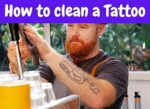 clean  tattoo  easy steps