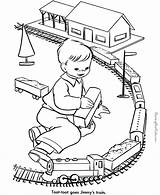 Coloring Train Pages Toy Printable Trains Help Printing sketch template