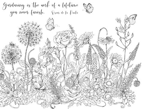 spring coloring pages garden inspired hymns  verses
