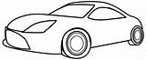 Car Simple Drawing Coloring Colouring Pages Printable Clipartmag sketch template