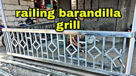 metal tubular design terrace railing grill barandilla youtube