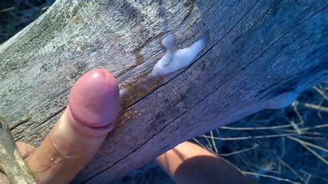 Nice Cock Fucking A Tree Outdoor With Nice Cum Gay Porn 5d Xhamster