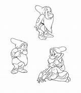 Blanche Neige Nains Imprimer Nain Coloriages Timide sketch template