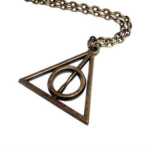 Collier Pendentif Harry Potter Triangle Relique Achat Vente Sautoir