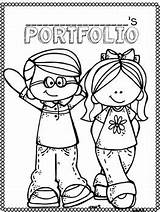 Portfolio Cover Pages Preschool Kindergarten English Covers Learning Freebie Coloring School Pre Choose Board Books Writing Teachers sketch template
