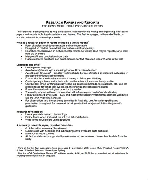business research format  basics   research paper format