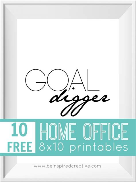 printable   home office  printables  inspire