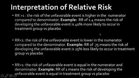 biostatistics part  relative risk risk ratio relative risk reduction absolute risk