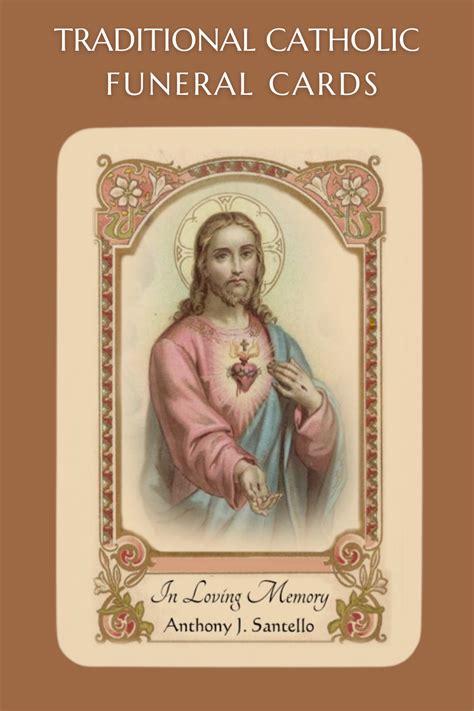 browse  large selection  traditional catholic funeral prayer cards