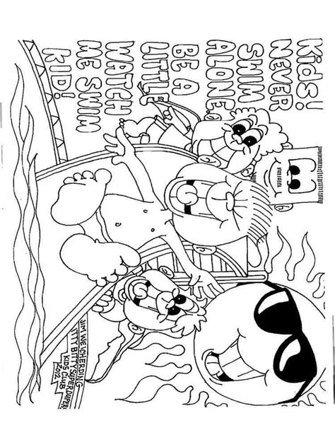 water safety coloring pages  printable water safety coloring pages