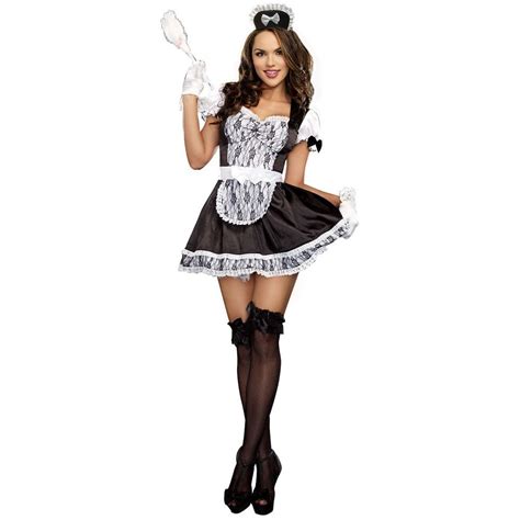 French Maid Costume Adult Sexy Halloween Fancy Dress Women S Fashion