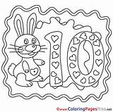 Coloring Birthday Happy Bunny Years Sheets Pages Sheet Title sketch template
