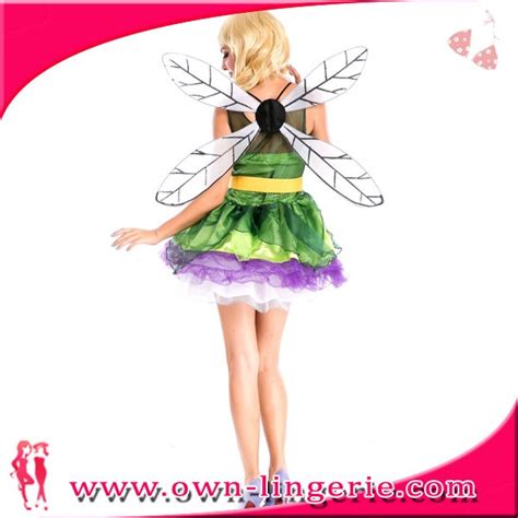 green fairy dress costume accessory wings sexy woodland green fairy