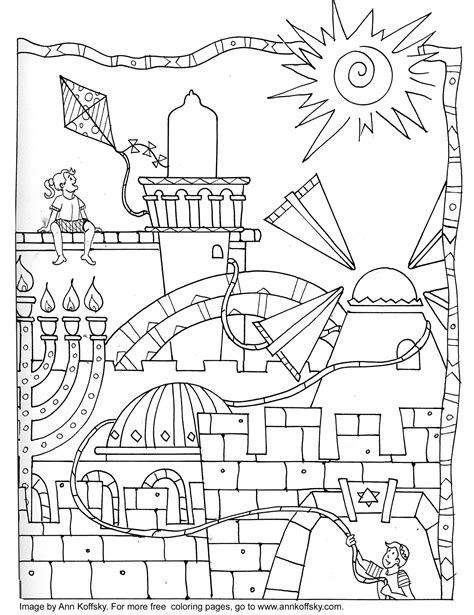coloring page  days coloring pages flag coloring pages jewish crafts