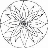 Mandala Coloring Patterns Mosaic Simple Designs Pages Print Pattern Flower Drawing Glass Mandalas Para Stencils Stained Colouring Ke Cz Centrum sketch template