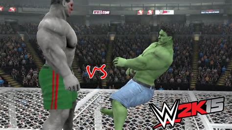 Hulk Vs Grey Hulk Epic Battle Wwe 2k15 Youtube