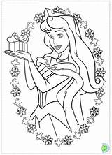 Coloring Princess Disney Christmas Pages sketch template