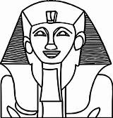 Ancient Coloring Egypt Statue Smile Wecoloringpage Egyptian sketch template