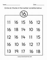 Worksheets Number 16 20 19 Activities Nineteen Twenty Sixteen Preschool Kindergarten Printable Counting Writing Practice Identification Cleverlearner Children sketch template
