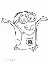 Coloring Minion Minions Pages Dave Colouring Printable Funny Movie Beautiful Intelligent Fun Sheet Disney Mario Visit Sheets Popular sketch template