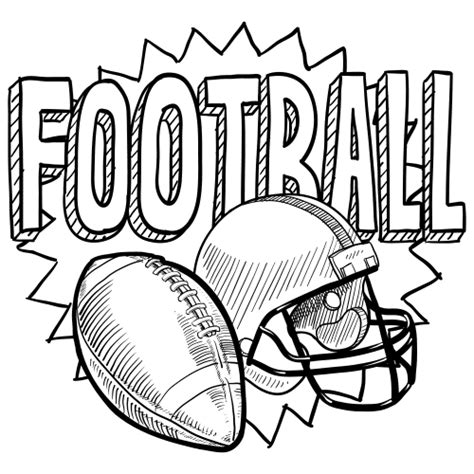 printable football coloring page  printable coloring pages