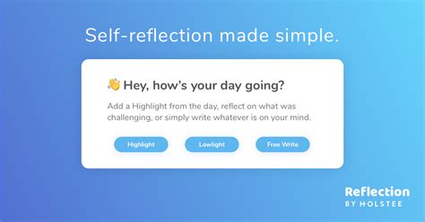 reflection app  holstee     journal