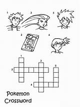 Pokemon Coloring Pages Crosswords Printable Puzzles Crossword Coloringpages101 Cartoons Advertisement Source sketch template