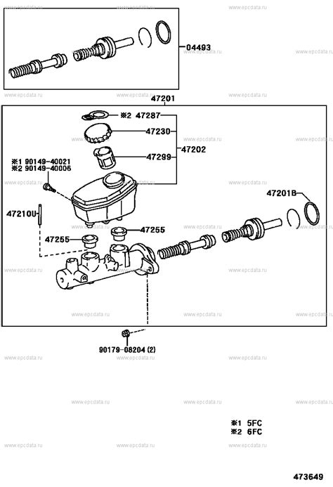 brake master cylinder  toyota celsior ucf genuine parts