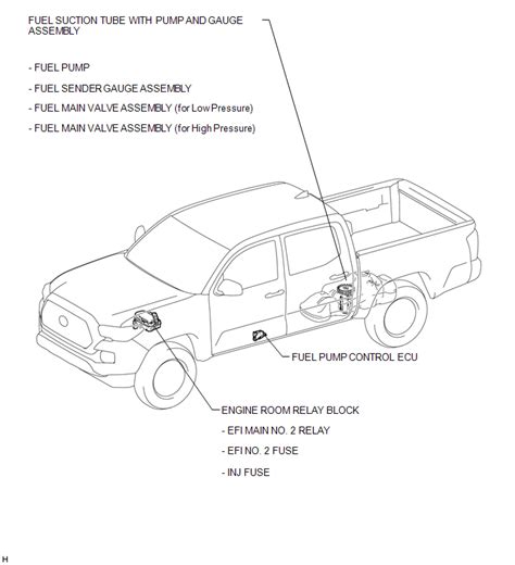 toyota tacoma   service manual parts location fuel system gr fks fuel