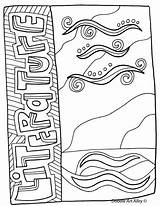 Binder Couvertures Doodles Classroomdoodles Colorier Classrooms Livres Alley Classeurs sketch template