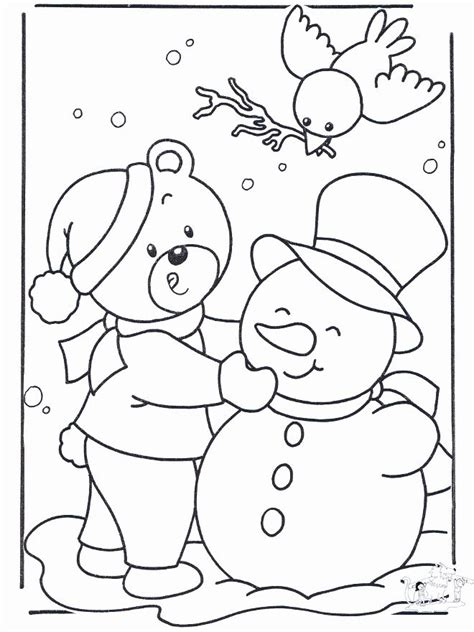 winter coloring pages  kindergarten inspirational preschool winter