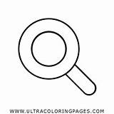 Magnifying Glass Coloring Pages sketch template