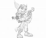 Ratchet Clank Coloring Pages Template sketch template