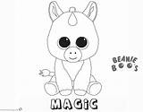 Coloring Unicorn Pages Beanie Boo Baby Printable Magic Kids Boos Color Print Cute Slush Getcolorings Colorings Template sketch template