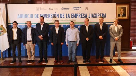 jiaxipera  invest  million  coahuila mexiconow