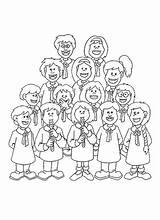 Coloring Choir Pages Children Template Templates sketch template