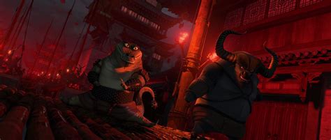 Master Ox And Croc In The Final Battle In Kung Fu Panda 2