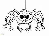 Spider Coloring Pages Halloween Cute Printable Kids Girl Ghost Iron Fly Guy Minecraft Print Color Scary Drawing Spiders Big Eyes sketch template