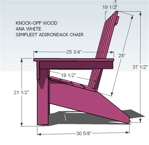 printable adirondack chair plans easy diy woodworking projects step