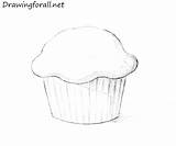 Muffin Draw Drawing Step Food Drawings Drawingforall Sketches Ayvazyan Stepan Tutorials Posted Small sketch template