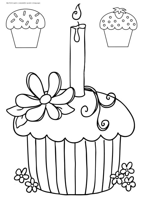 printable cupcake coloring pages cupcake coloring pages shape