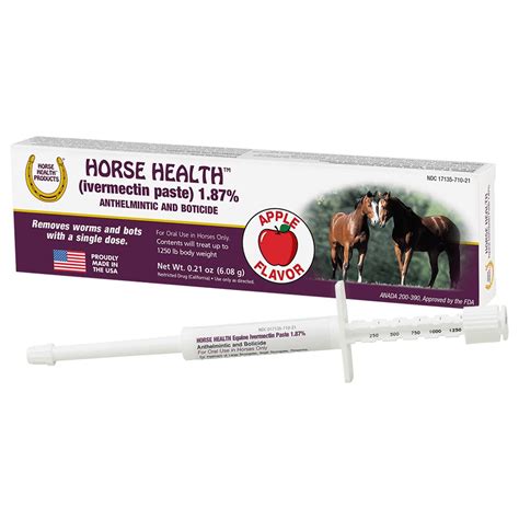 horse health ivermectin paste dewormer schneiders saddlery