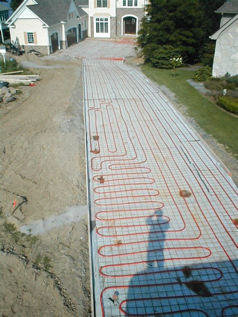 home construction heated driveway driveway
