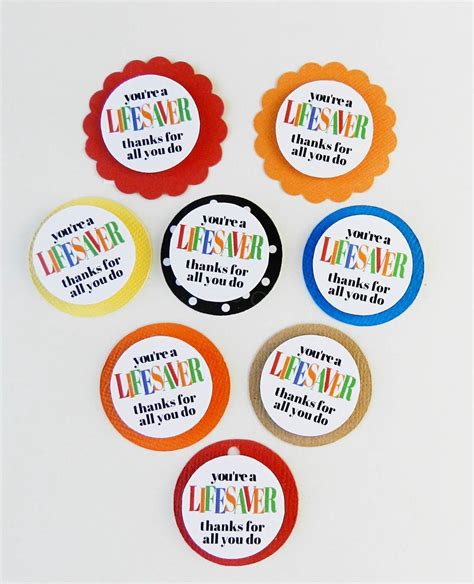 printable lifesaver tags  printable