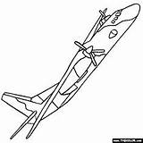 Coloring Pages Concorde Airplane sketch template